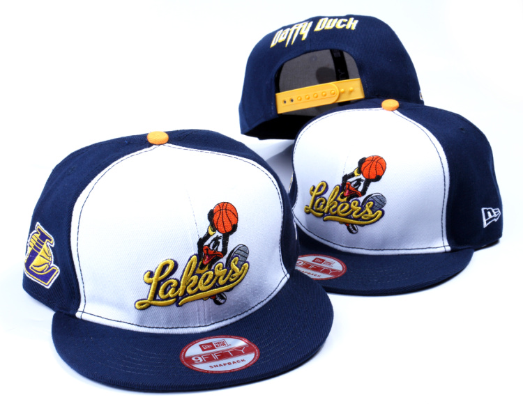 NBA Los Angeles Lakers NE Snapback Hat #81